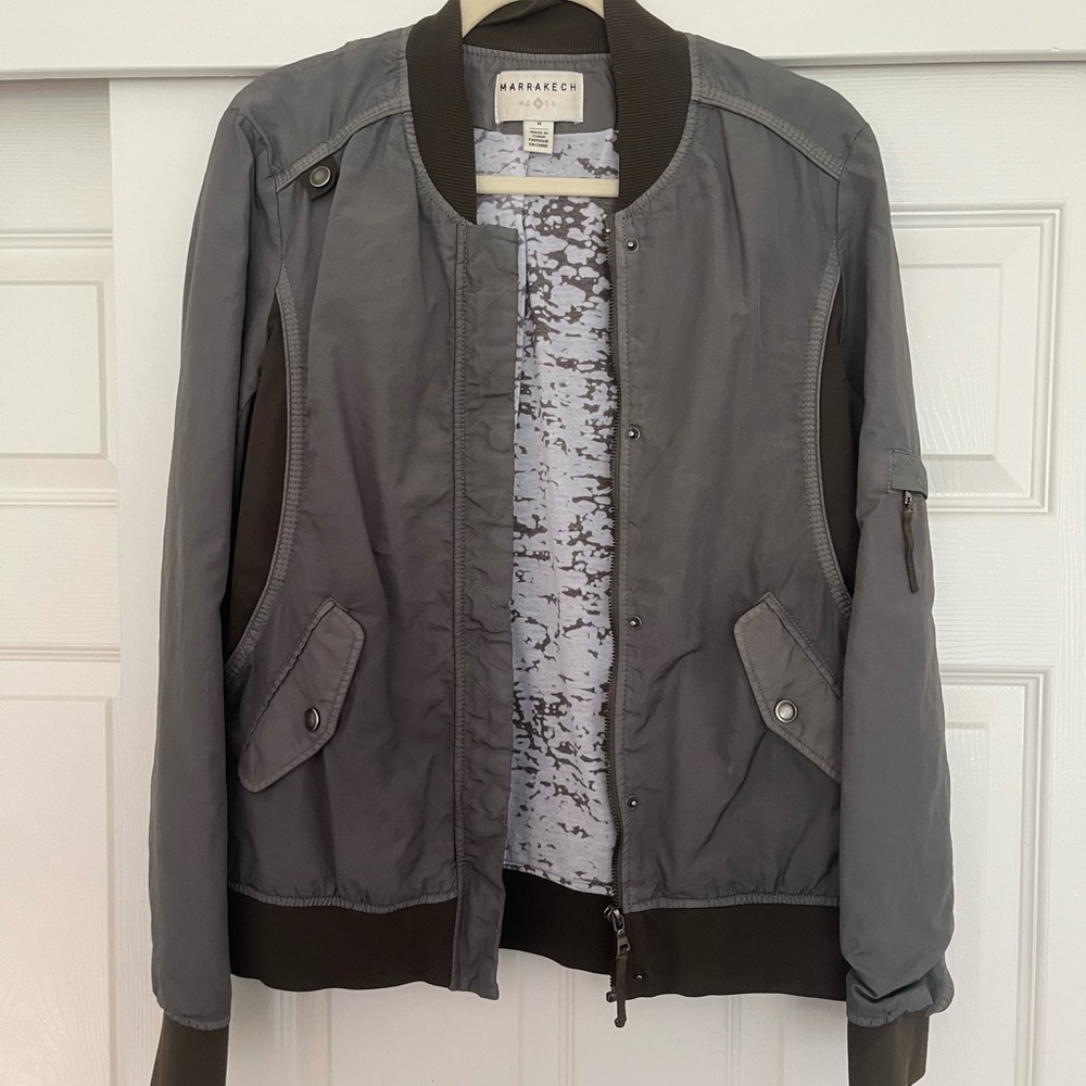 Marrakech Gray Bomber Jacket